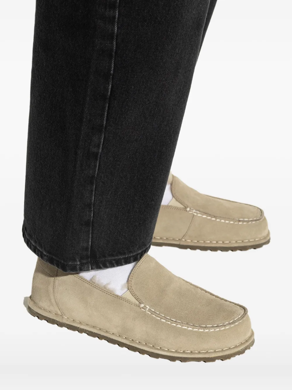 Замшевые лоферы Utti с отделкой из овчины BIRKENSTOCK, нейтральный — фото 4