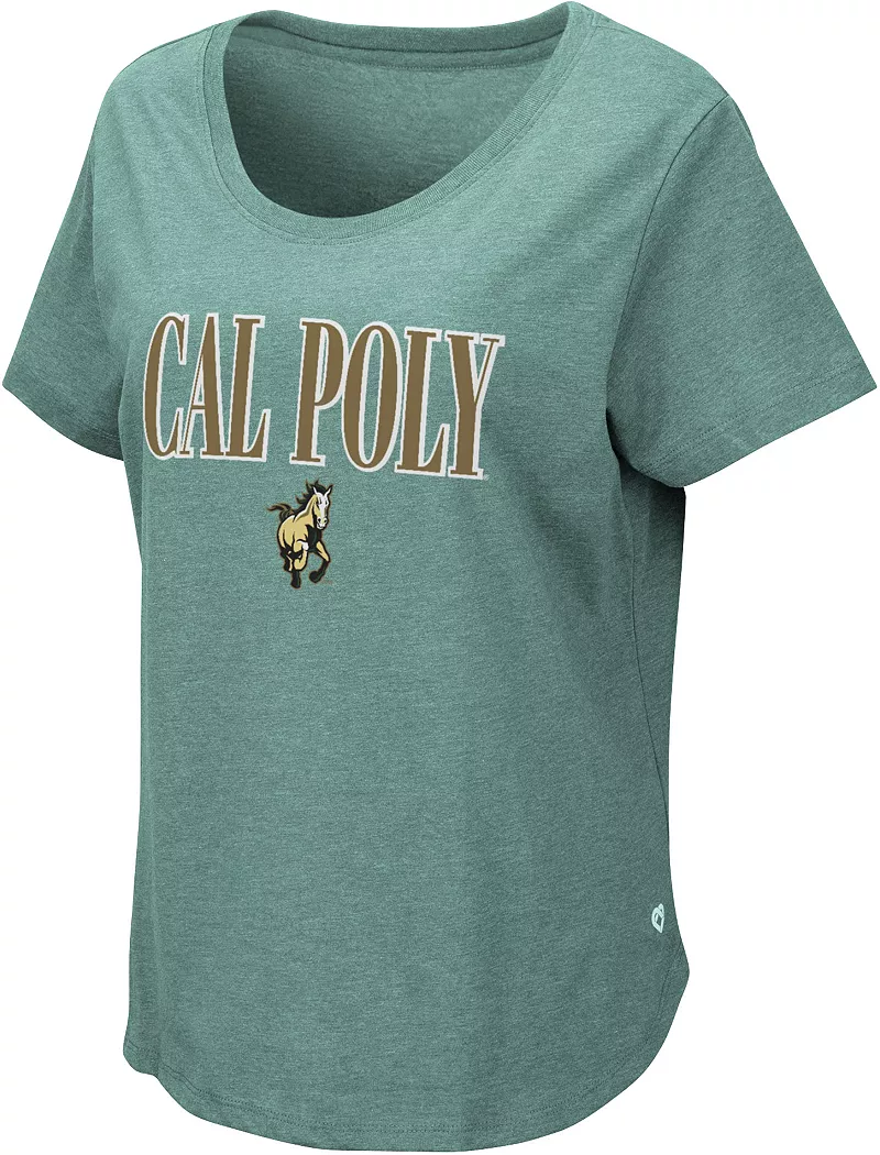 

Женская зеленая футболка Colosseum Cal Poly Mustangs