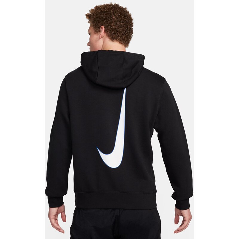 Толстовка с капюшоном, клубный пуловер, французский трикотаж Nike, черный — фото 2