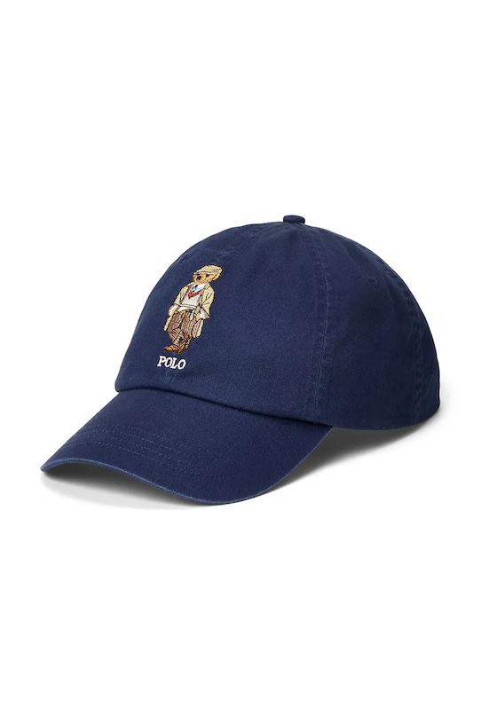

Хлопковая кепка с козырьком Polo Ralph Lauren, темно-синий