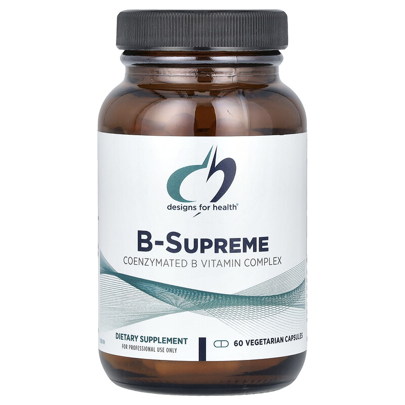 

Designs For Health, B-Supreme, 60 вегетарианских капсул