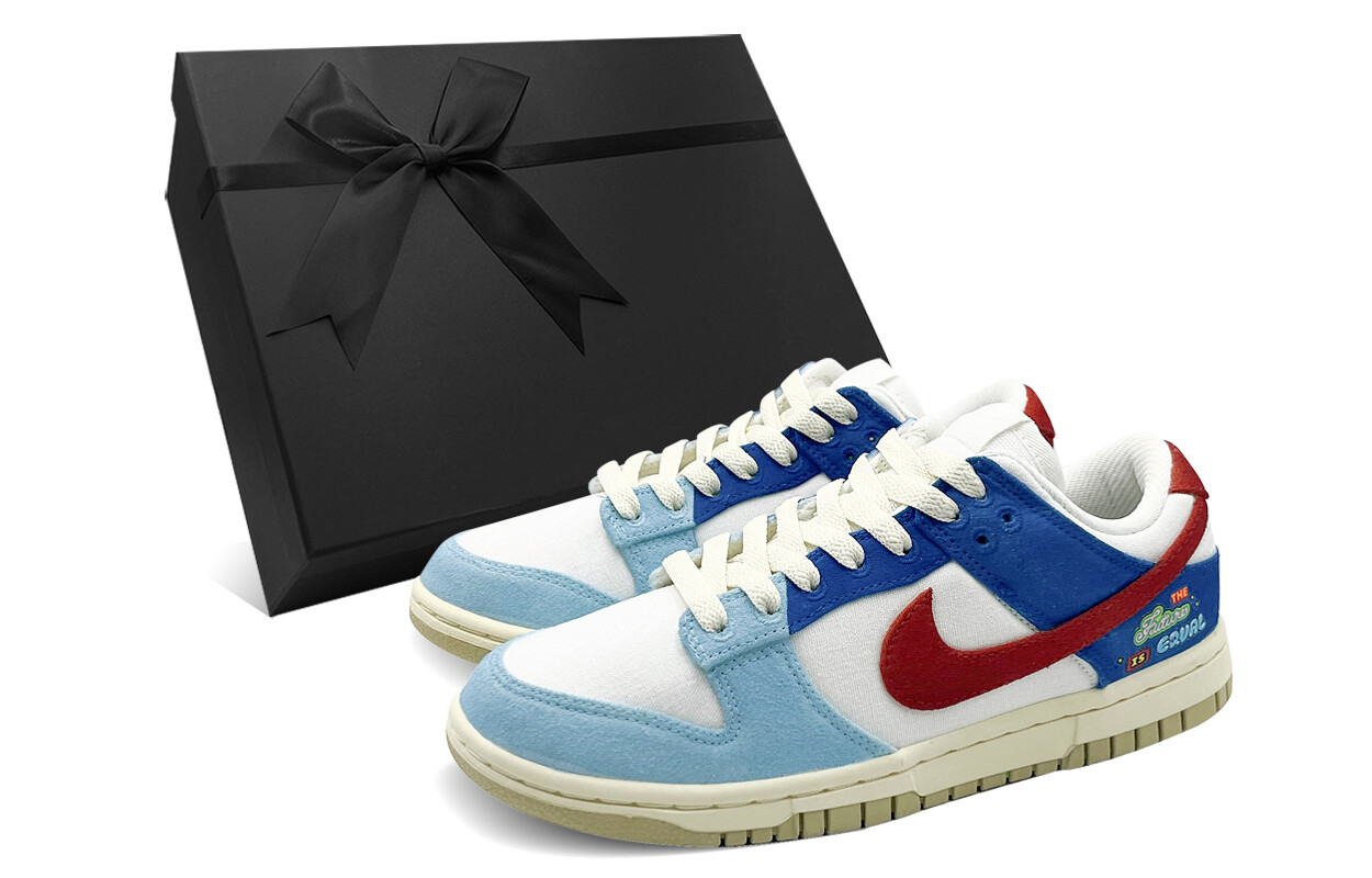 

Кроссовки Nike Dunk Skateboarding Shoes Women's Low-top Blue/Brown, синий