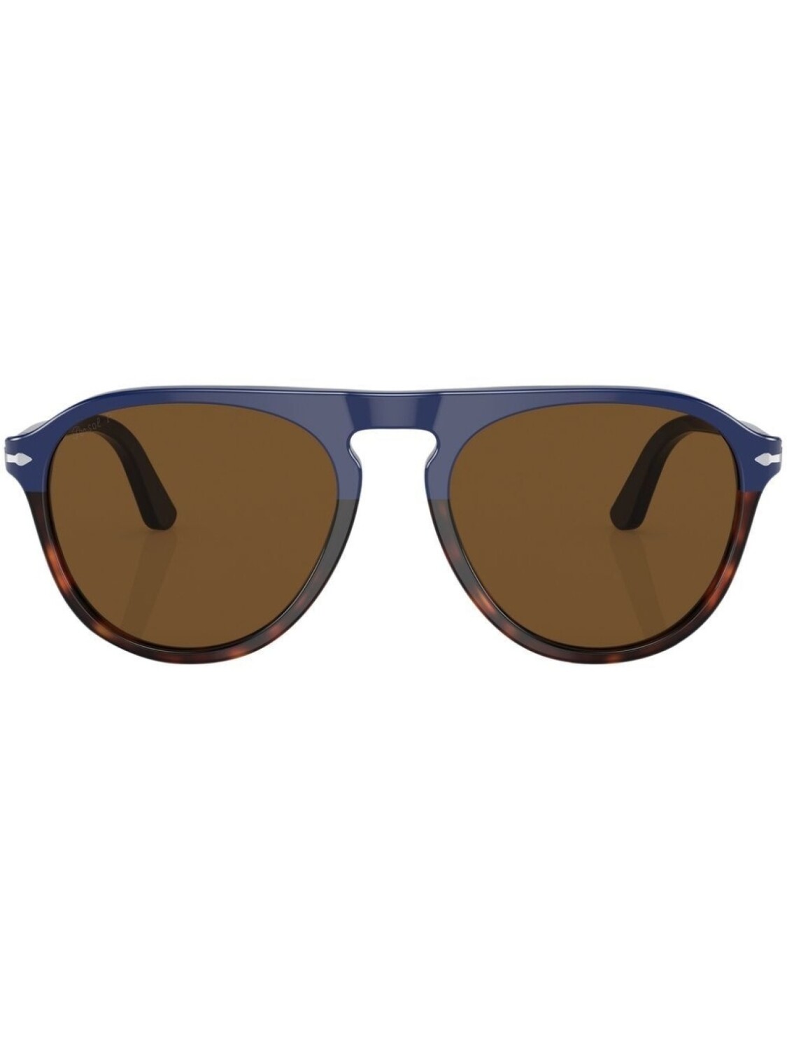 

Persol солнцезащитные очки в круглой оправе, синий