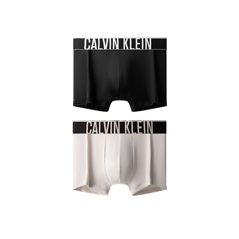 

CALVIN KLEIN Трусы мужские 2 шт, UB1-Темно-черный+CKW-Серый овсяный