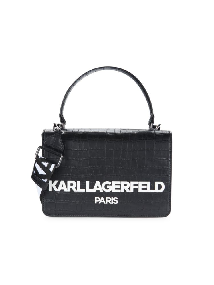 

Сумка Simone с тиснением под крокодила Karl Lagerfeld Paris, цвет Black Logo