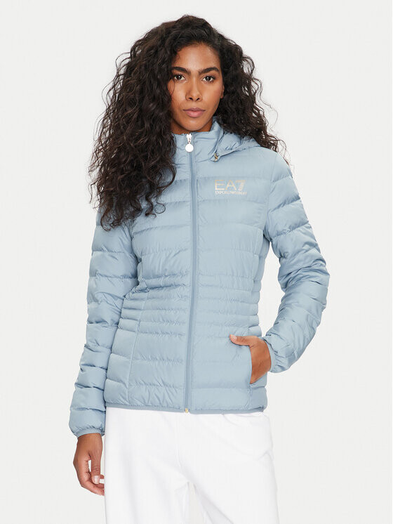 

Пуховик стандартного кроя Ea7 Emporio Armani, синий