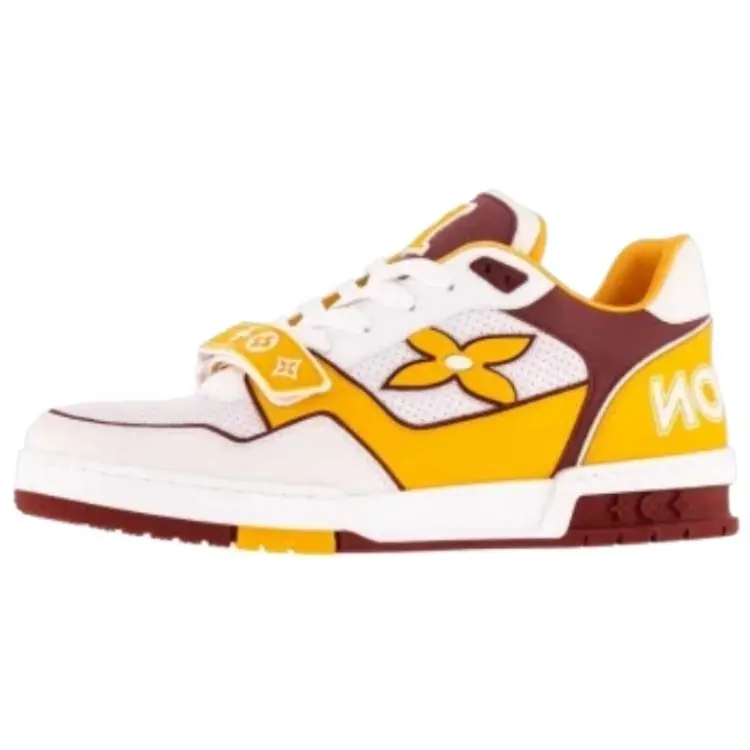 LOUIS VUITTON Тренировочные кроссовки low top skateboard мужские yellow — фото 3