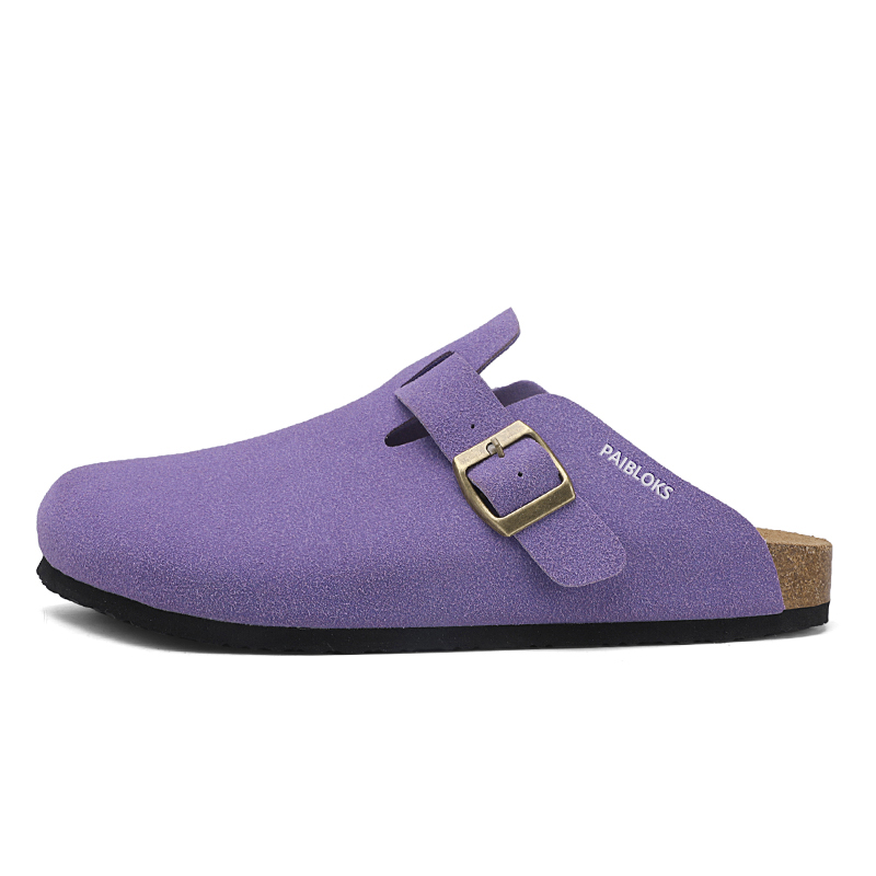 

PAIBLOKS Тихие нескользящие закрытые тапочки унисекс Taro Purple, цвет Taro Purple