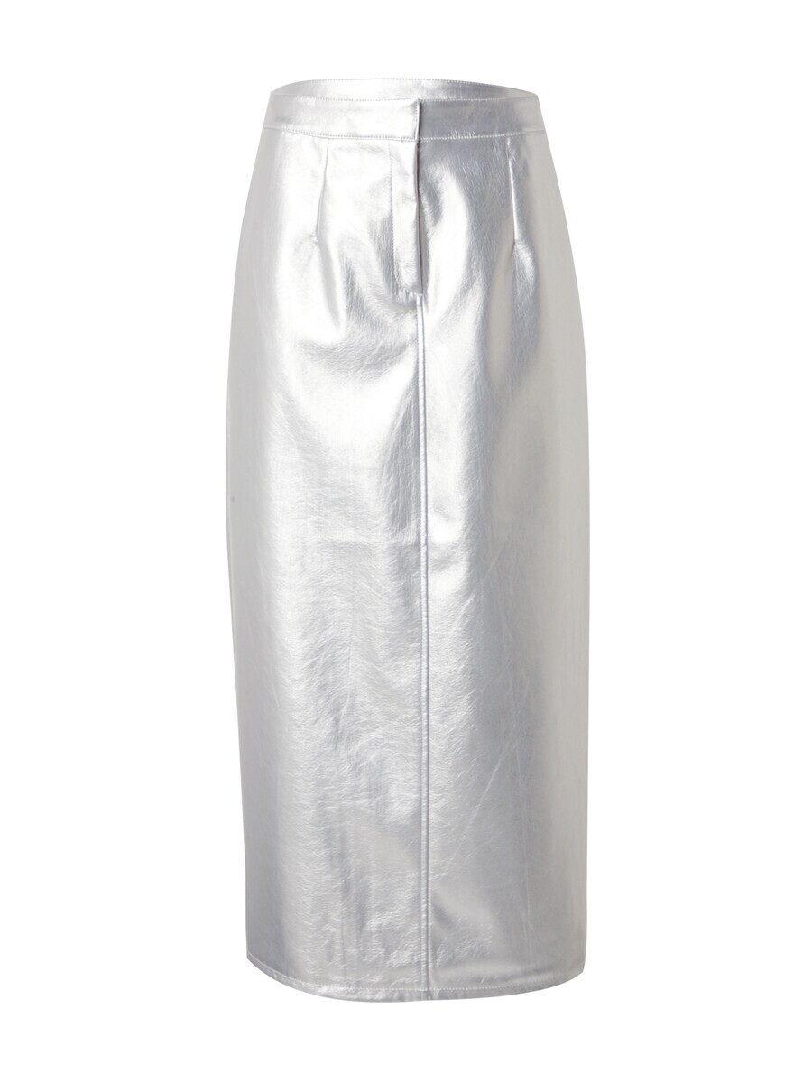 

Кожаная юбка VILA Skirt, серебряный