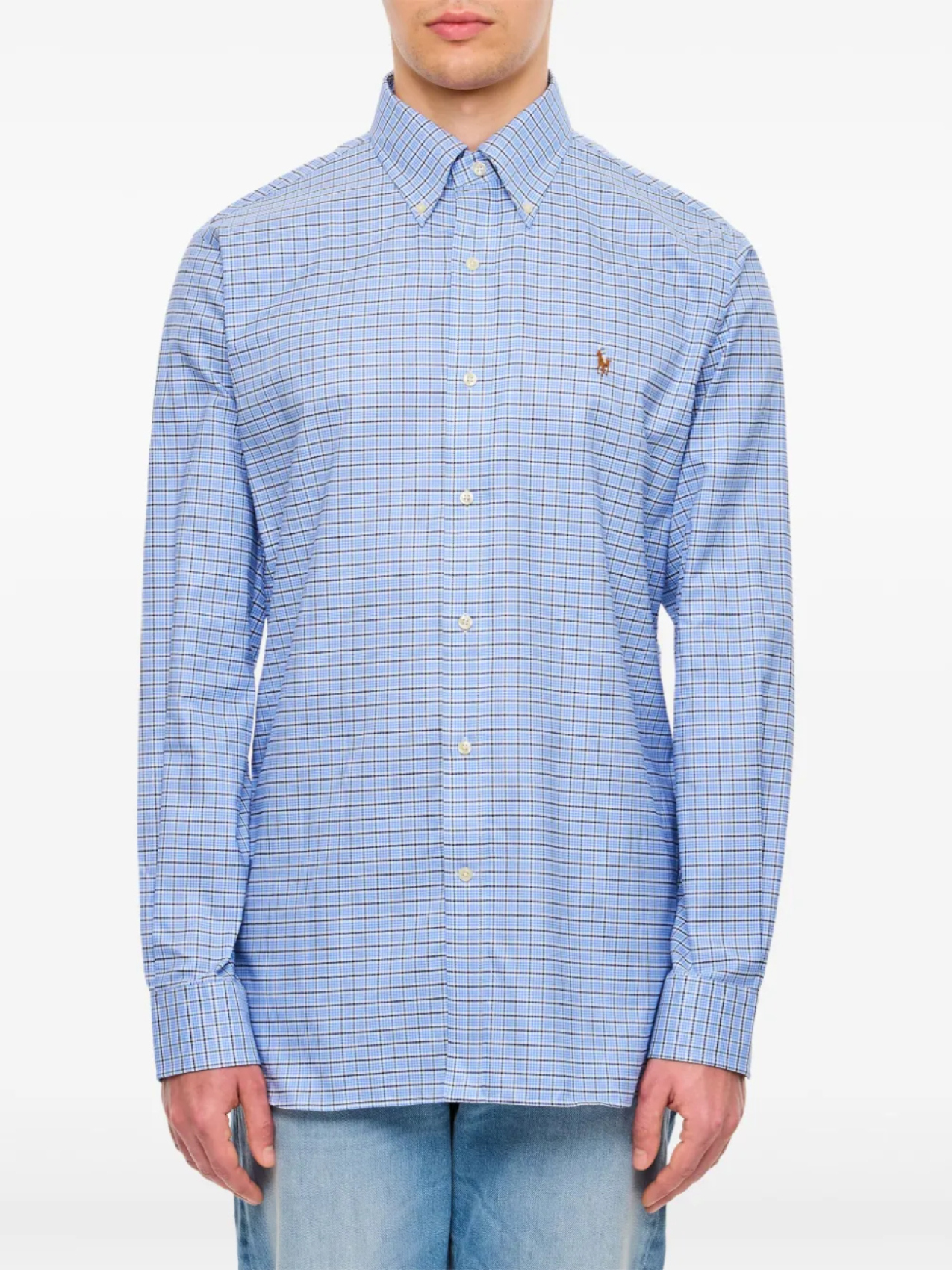 

Рубашка в клетку Polo Ralph Lauren, синий