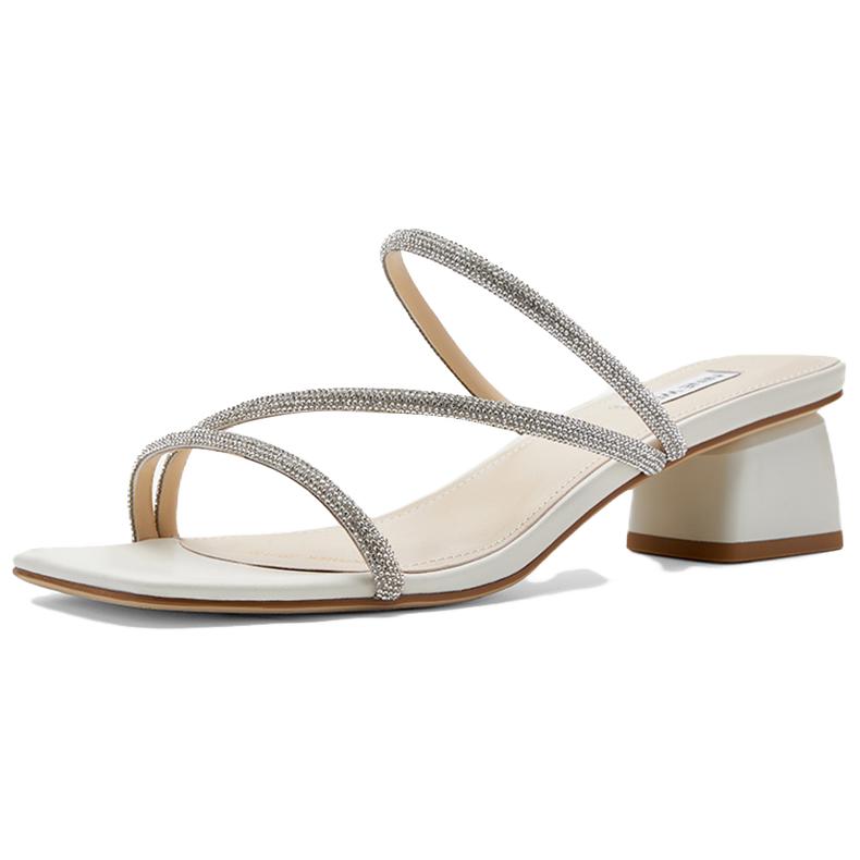 NINE WEST Женские сандалии на одной застежке 4 см абрикос, цвет Apricot — фото 4