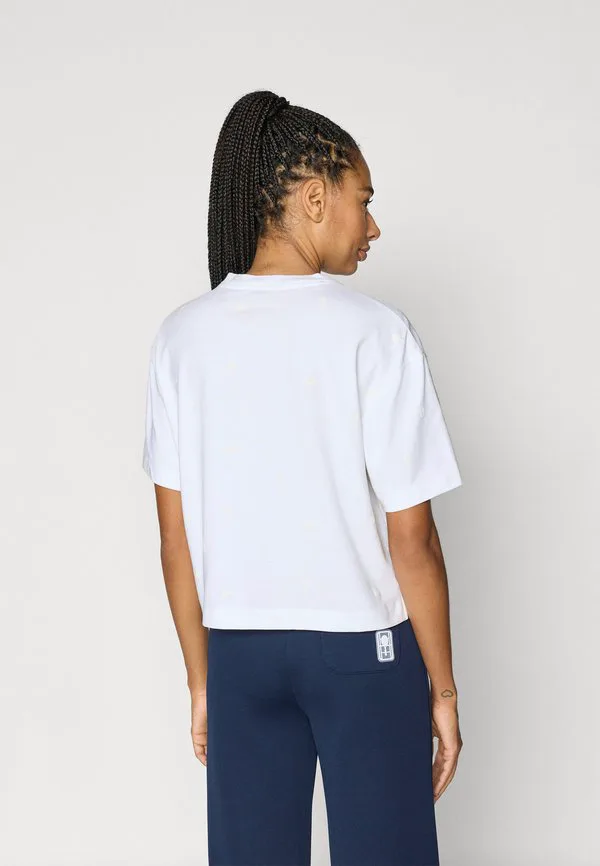 Футболка Lacoste Sport «Наследие», принт, белый — фото 3