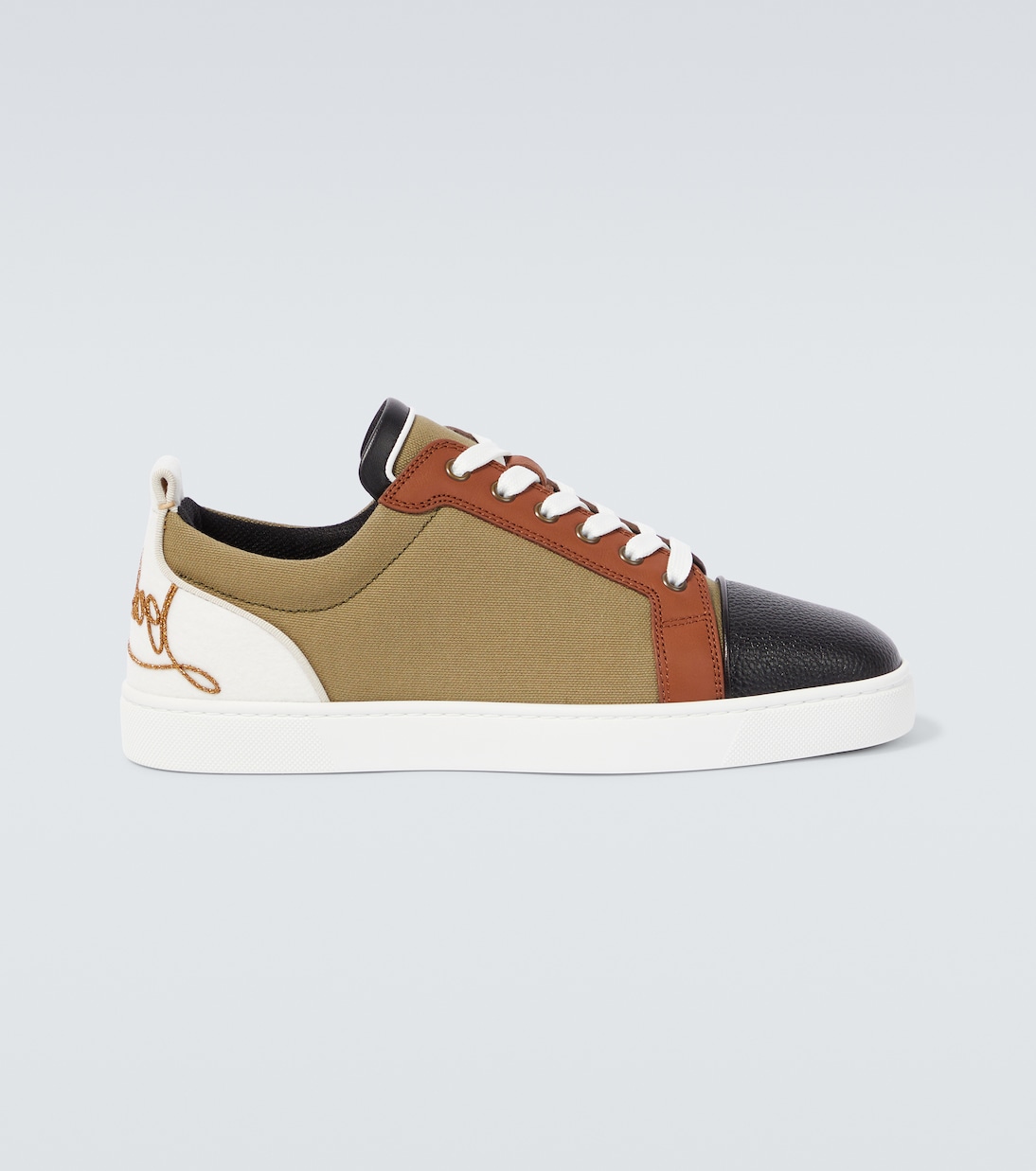 

Кроссовки Fun Louis Junior из кожи и ткани Christian Louboutin, Versio