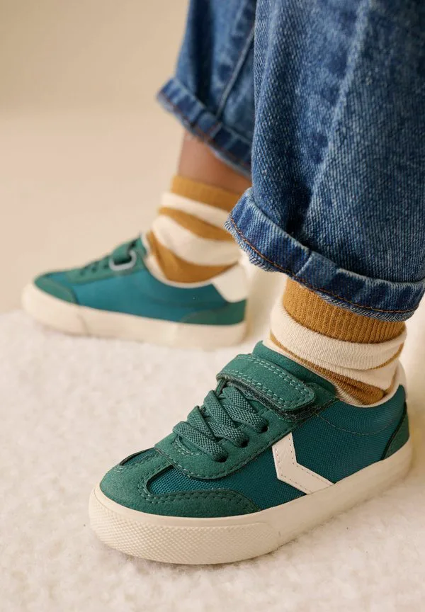 Детские туфли на липучках с эластичными шнурками Next, Dark Teal