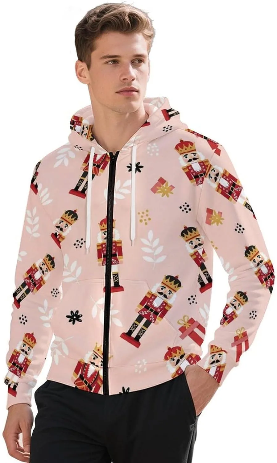 

Толстовка с капюшоном Full Zip для мужчин Nutcracker Christmas GemGam