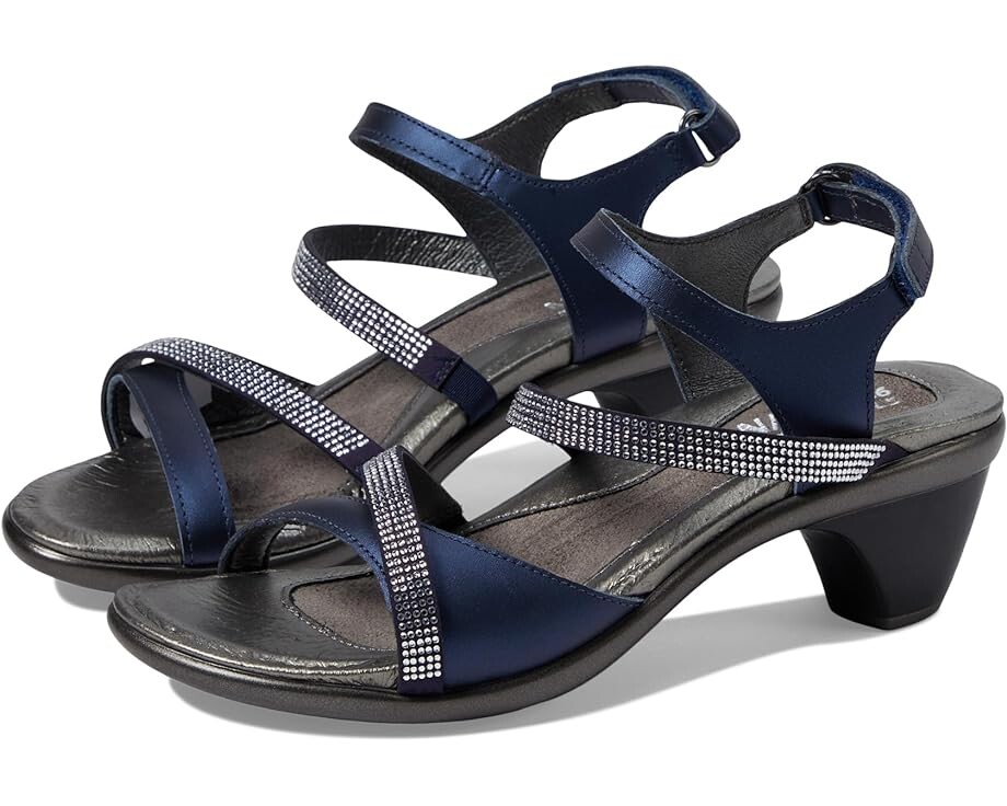Туфли Naot Innovate, цвет Polar Sea Leather/Clear Rhinestones
