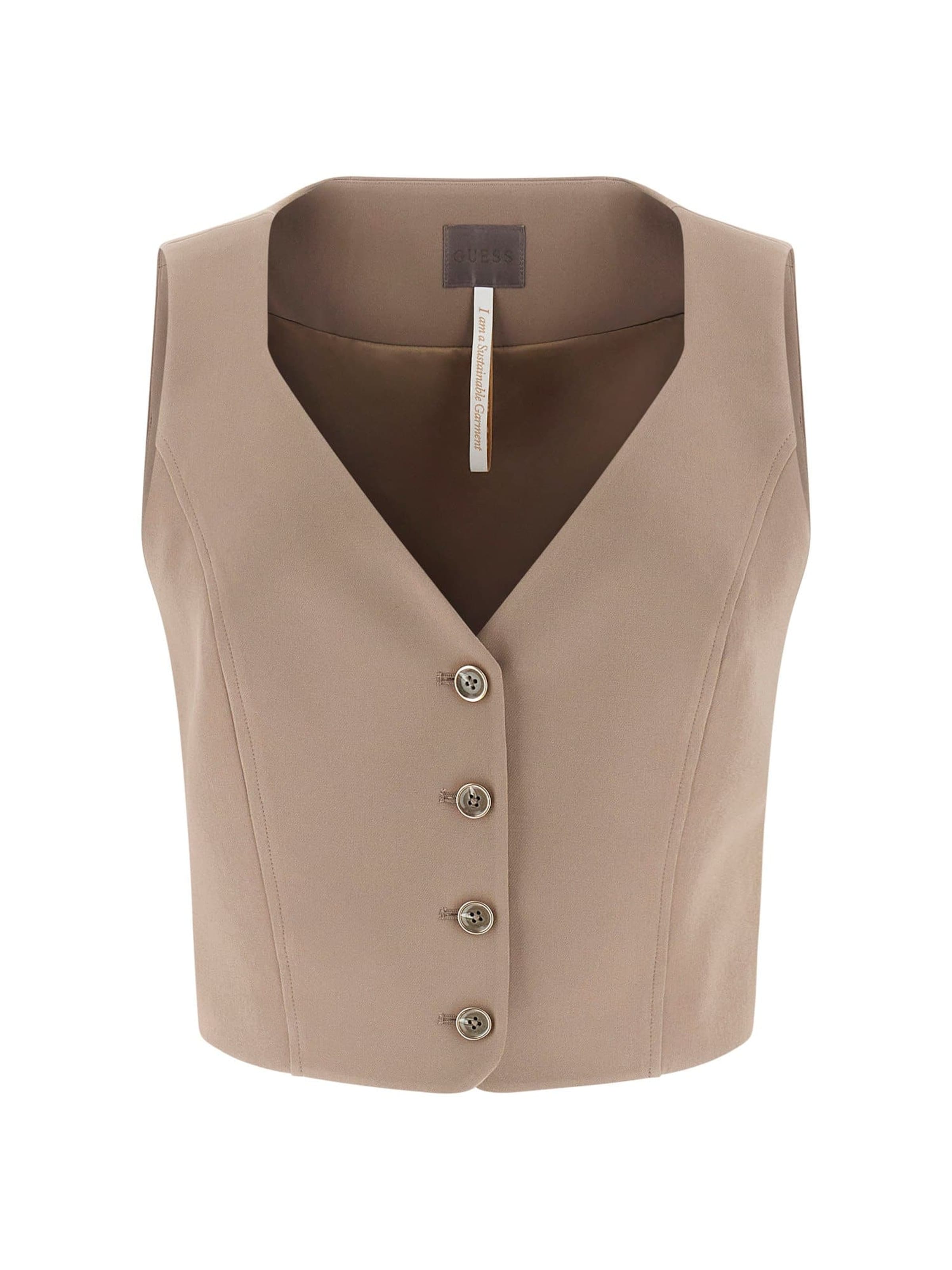 

GUESS Жилет в светло-коричневом цвете