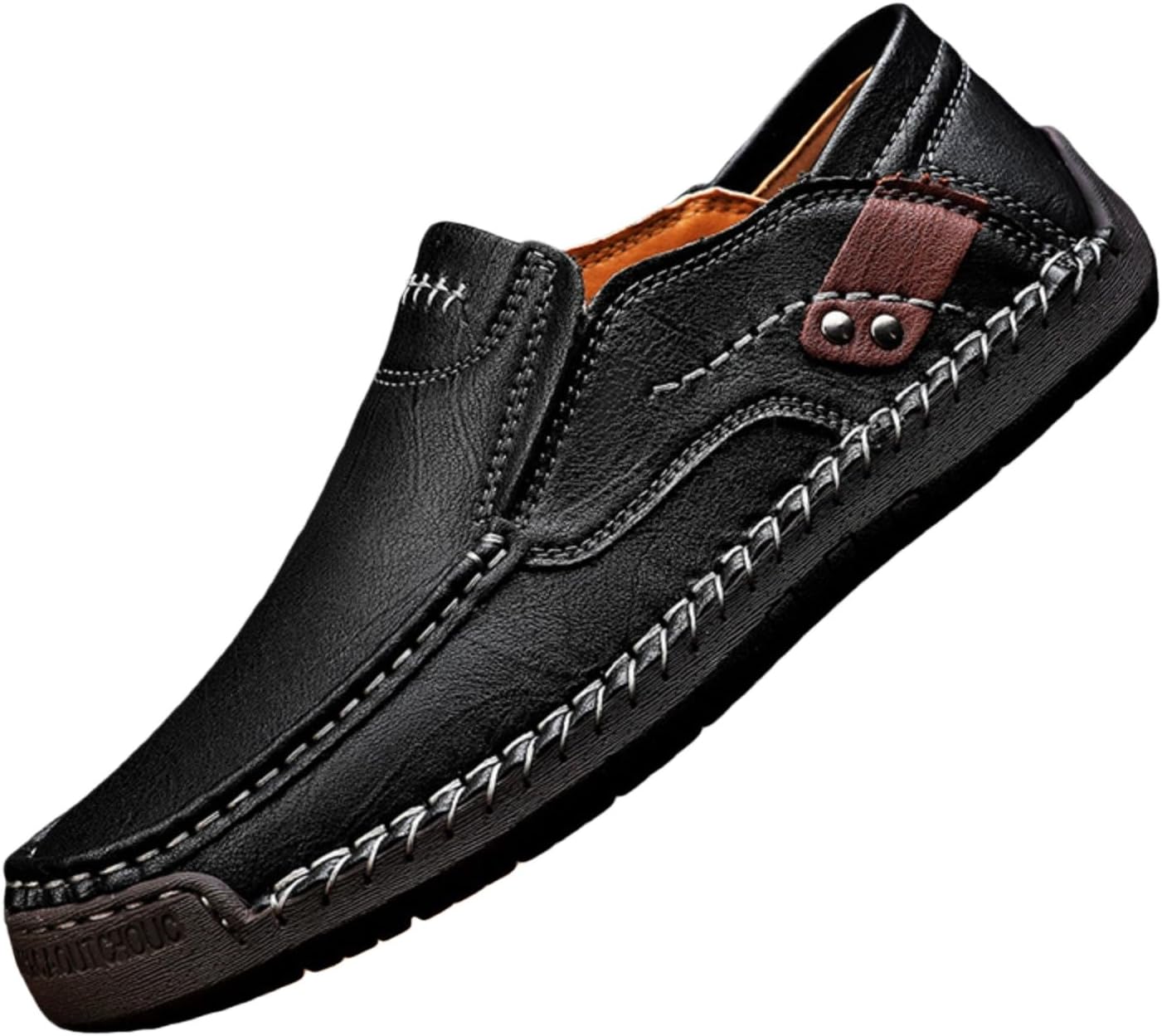 

Мужские кожаные туфли и прогулок, мокасины-лоферы, винтажные, легкие, удобные, плоские, ольстерские, оксфорды, повседневные ботинки для лодок, ручная работа 2026 Generic, черный