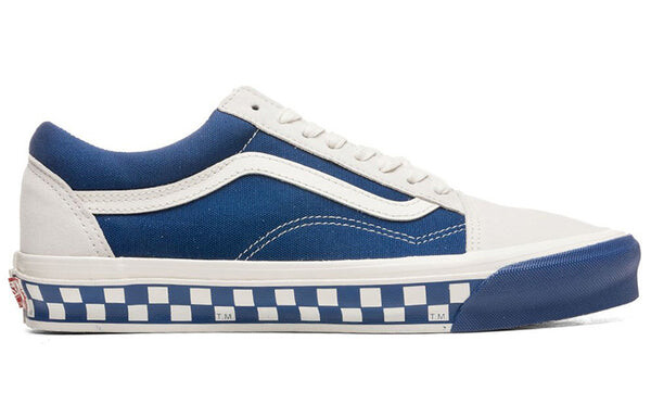 Кроссовки Vans OG Old Skool LX 'Bumper Cars - Marshmallow True Blue', белый — фото 2