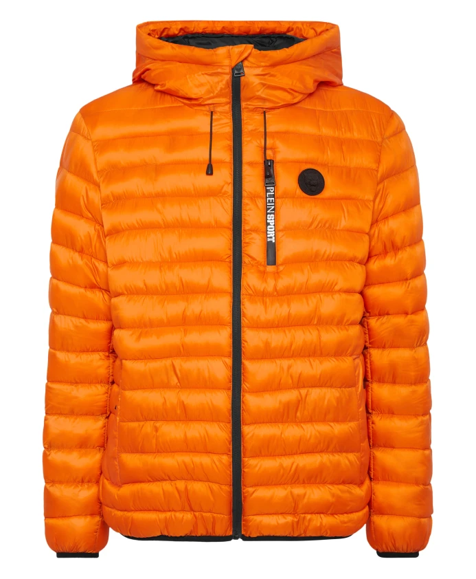 

Нейлоновая пуховая куртка тигровая Plein Sport, оранжевый