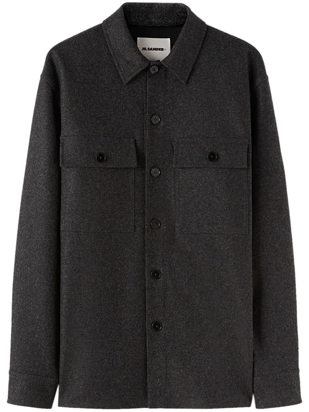 

Шерстяная рубашка JIL SANDER, серый