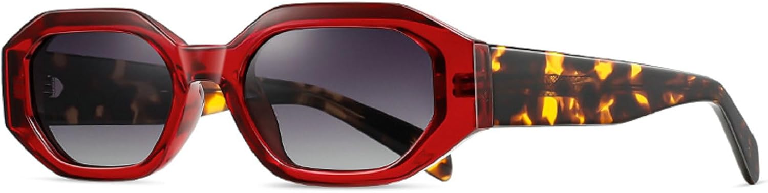 

Ретро поляризованные солнцезащитные очки для мужчин, сверхлегкая оправа TR90, полигональные солнцезащитные очки для женщин, прямоугольные солнцезащитные очки из ацетата mincl, C5