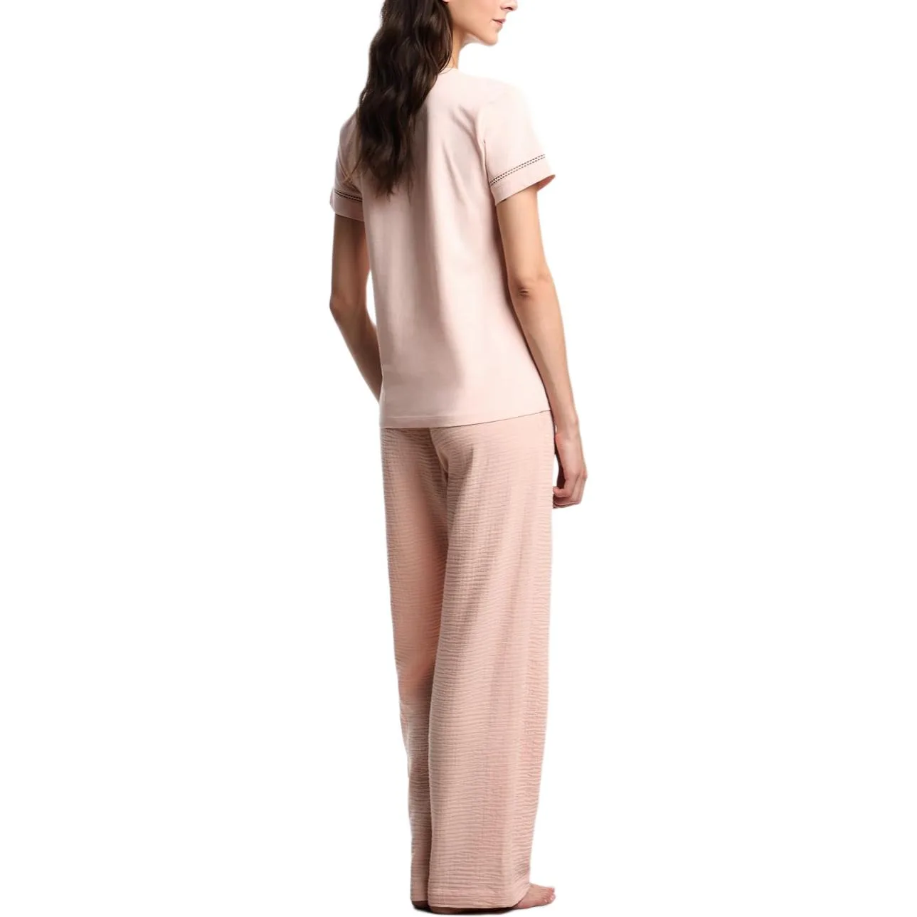 Футболка SS26 Regular женская EMPORIO ARMANI, flesh розовый — фото 4