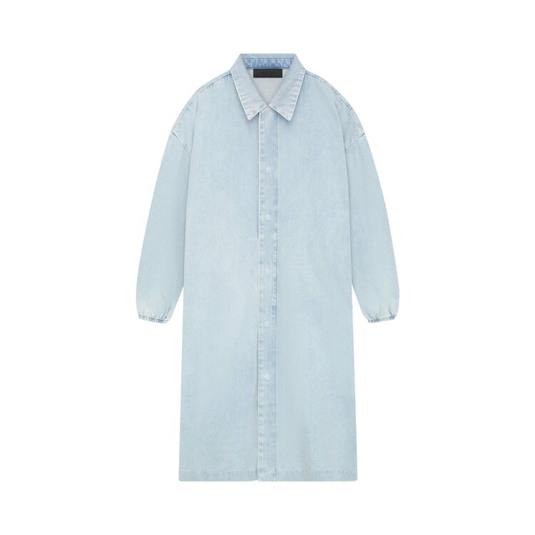 

Пальто Fear of God Essentials Car Coat, цвет Light Washed Denim