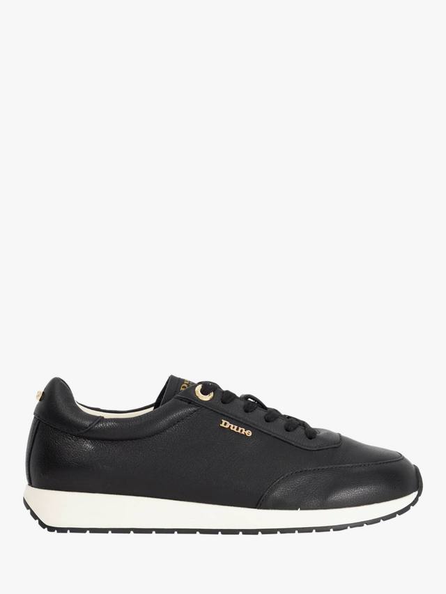 Ettah кожаные кроссовки на шнуровке Dune London, Black