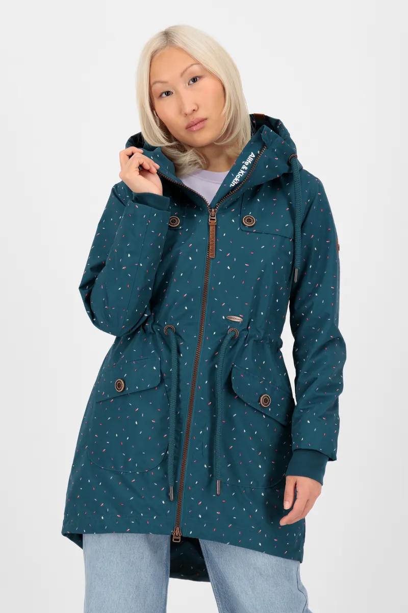 

Летняя куртка Alife & Kickin "CharlotteAK B Parka женская переходная куртка, куртка", бирюзовый