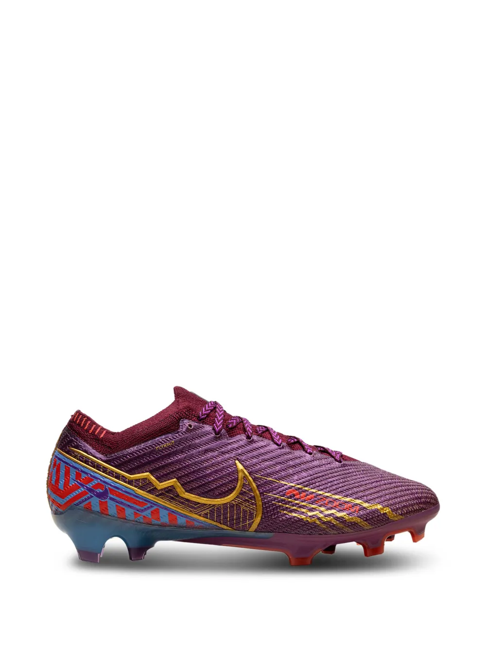

Кроссовки Zoom Mercurial Vapor 15 Elite KM FG Cleats Mbappe Dark Beet Nike, фиолетовый
