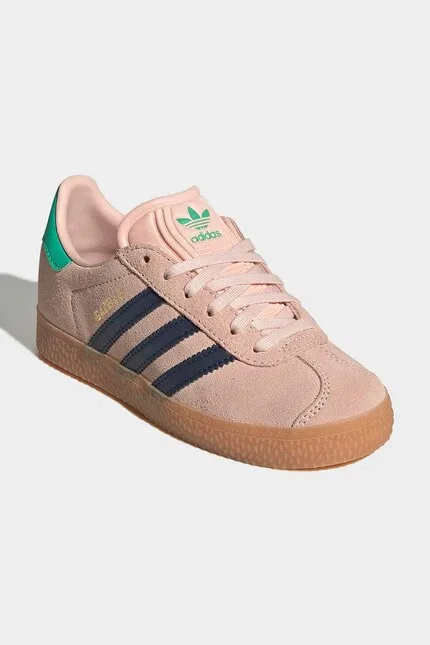 Кроссовки детские GAZELLE Adidas Originals, розовый — фото 2