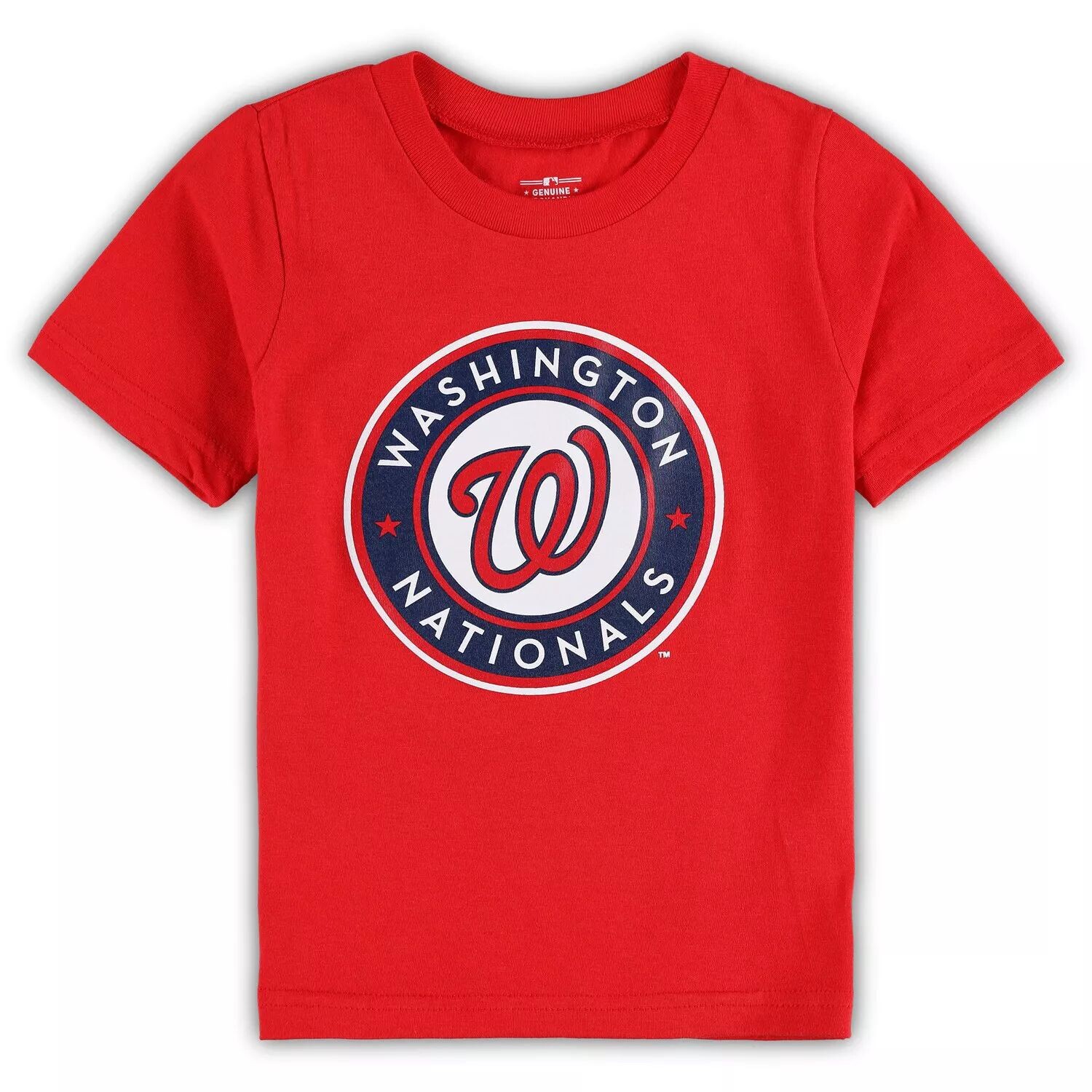 Красная футболка с основным логотипом команды Washington Nationals Team Crew для малышей Outerstuff