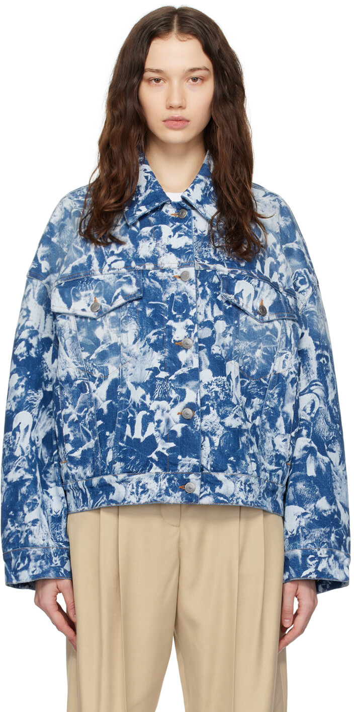 

Джинсовая куртка цвета индиго Animal Crowd Stella Mccartney