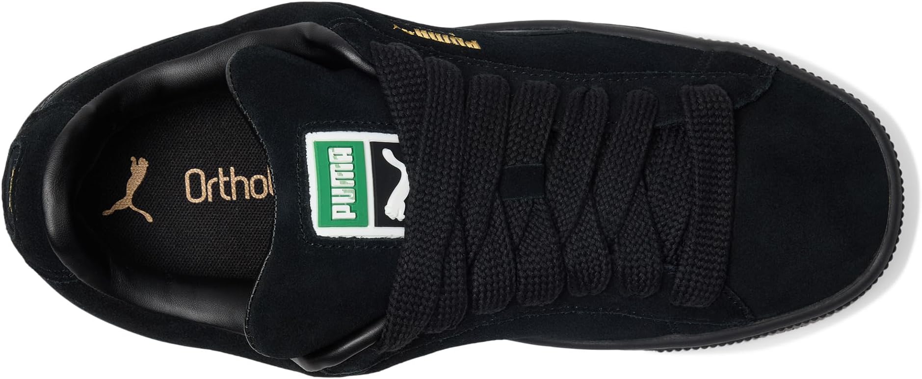 Кроссовки PUMA Men's Suede Xl Shoes, Black/Black — фото 2