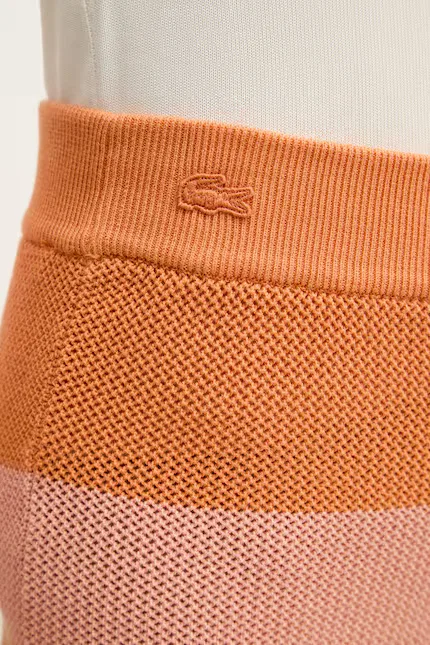 Шорты Lacoste Полосатые, оранжевые — фото 4
