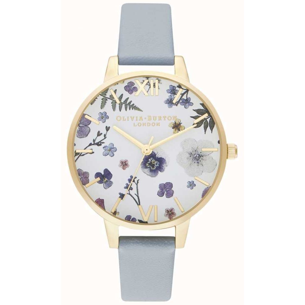 

Часы из синей синтетической кожи Olivia Burton