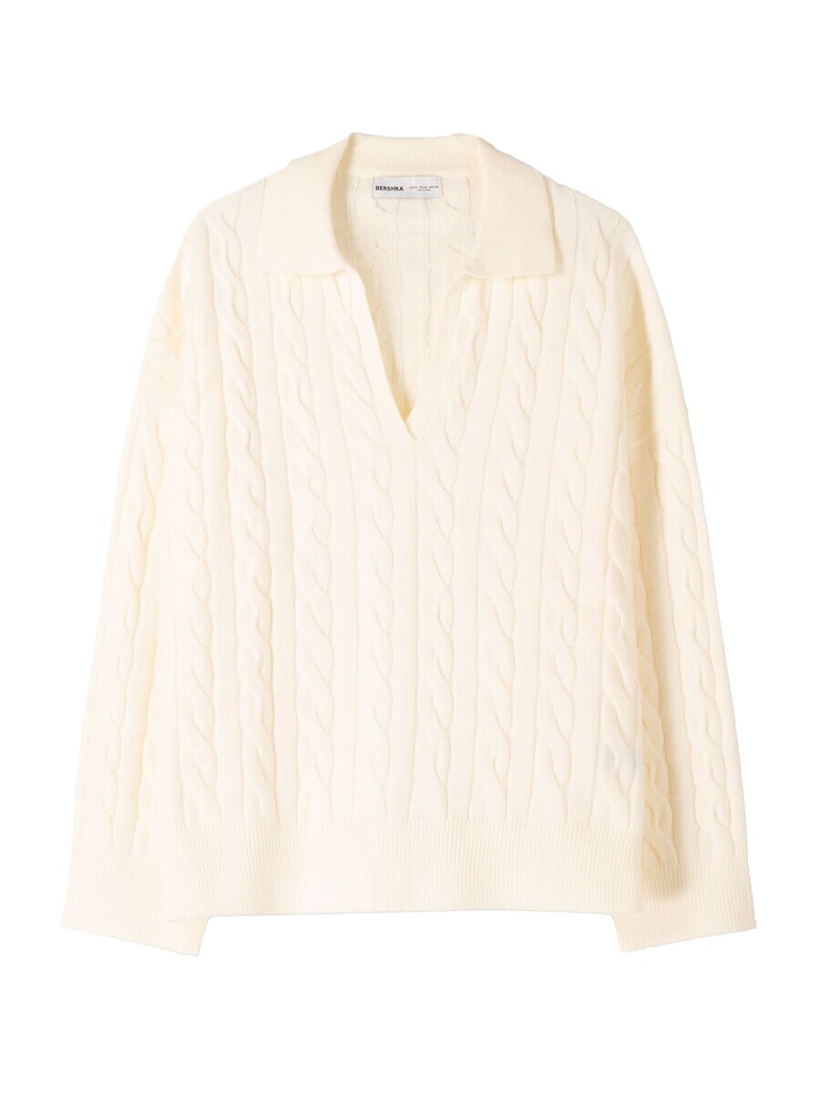 

Базовый свитер Bershka Sweater, экрю