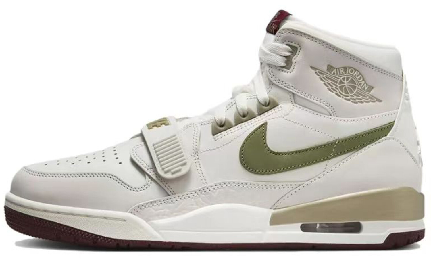 Баскетбольные кроссовки Legacy 312 Vintage Men High-top Grey/Oil Green Jordan — фото 4