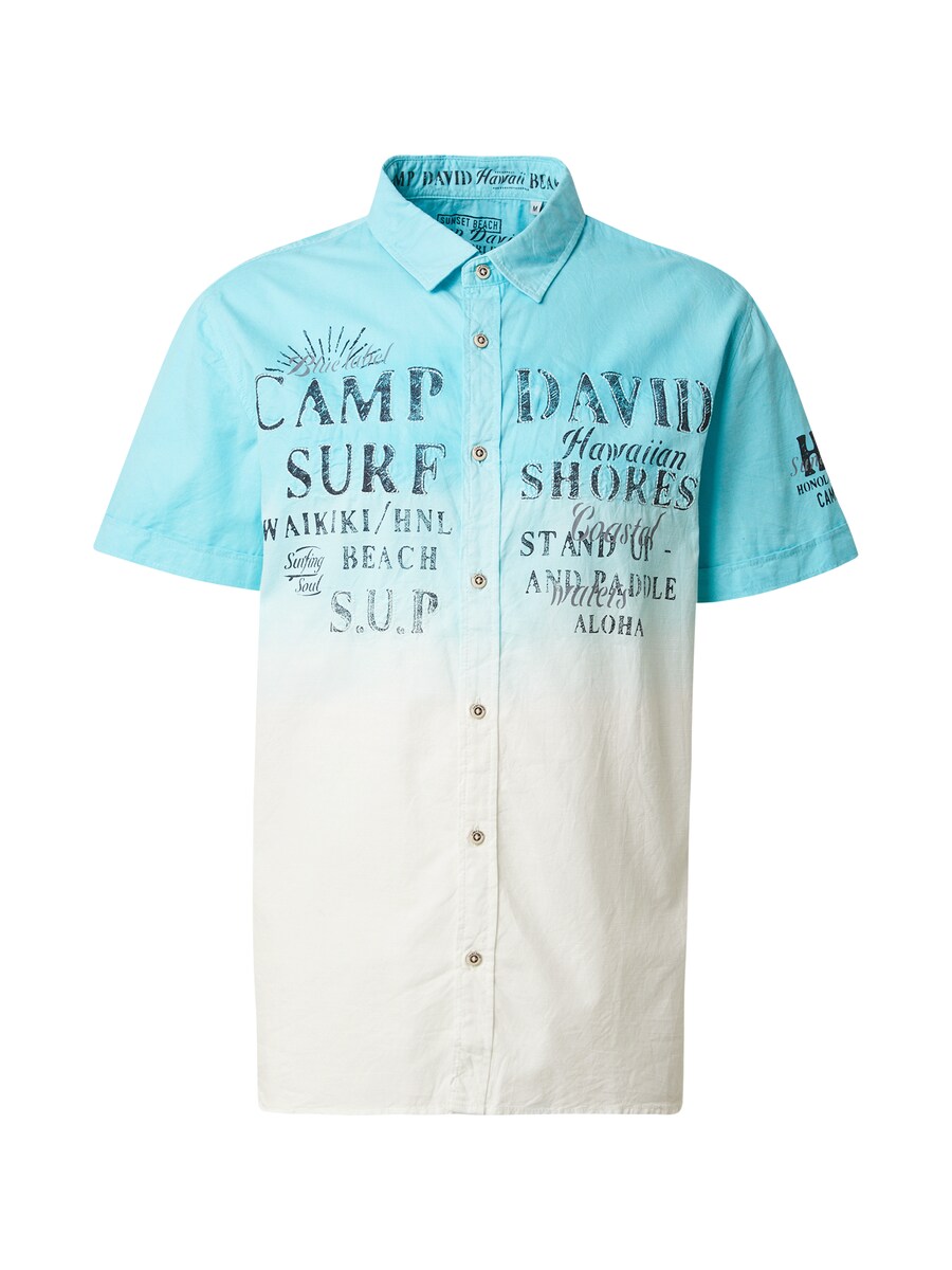 

Рубашка на пуговицах классического кроя CAMP DAVID, цвет Navy/Aqua