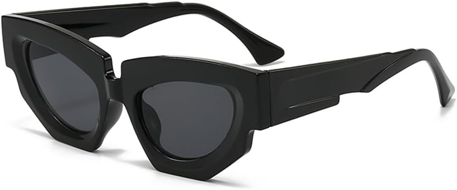 

Винтажные панк-солнцезащитные очки «кошачий глаз» для женщин и мужчин, ретро-модные солнцезащитные очки для вечеринок и праздников, защита от УФ-излучения UV400 KTUCN, 01