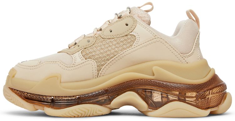 Кроссовки Balenciaga Wmns Triple S Sneaker 'Clear Sole - Nude', коричневый — фото 3