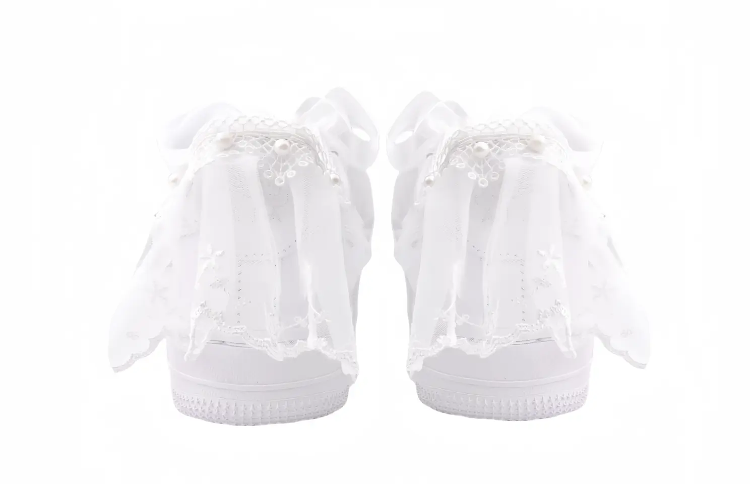 

Кроссовки Nike Air Force 1 Skateboarding Shoes Women's Low-top White/Silver, белый
