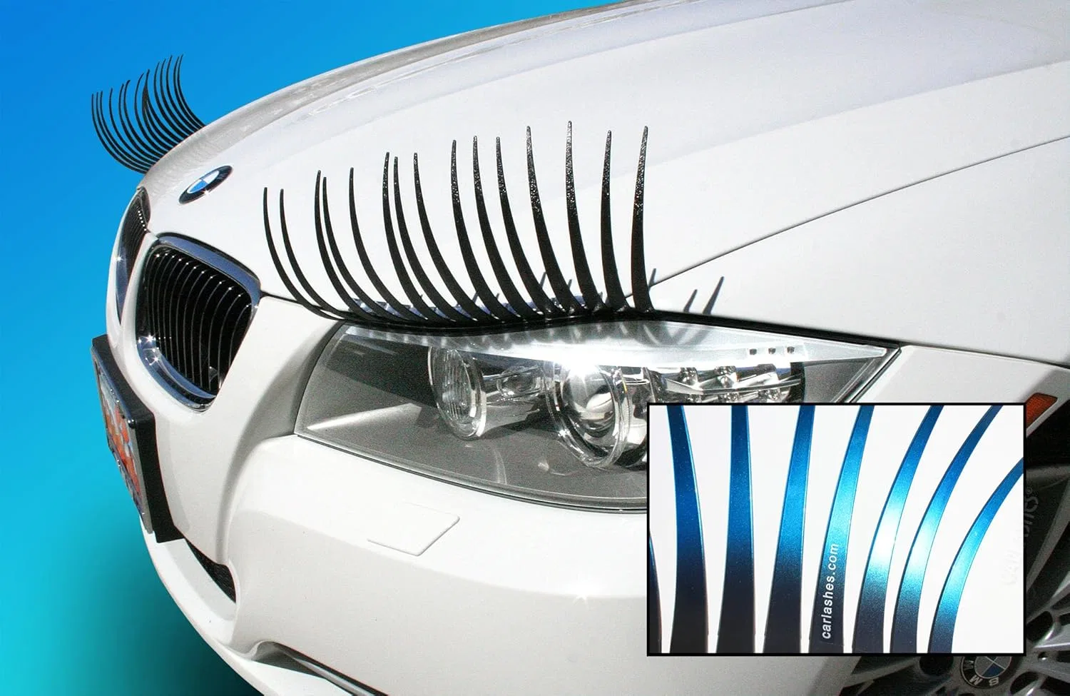 Ресницы для фар CarLashes Ombre Blue Shade, ярко-синий