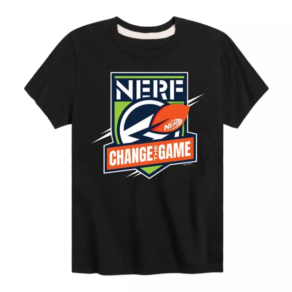 

Футболка с принтом "Измени игру" для мальчиков 8-20 лет Nerf, черный