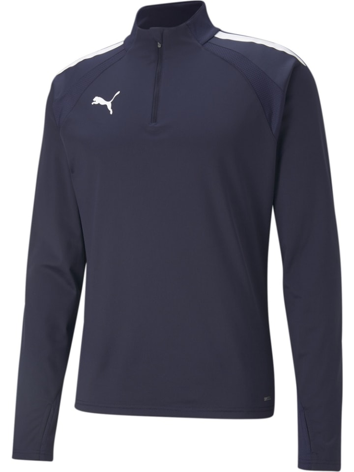 

Свитер TeamLIGA 1/4 Zip Top синего цвета Puma