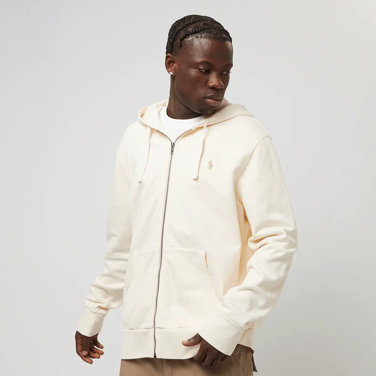 

Толстовка Polo Ralph Lauren Long Sleeve Fullzip Sweatshirt, бежевый