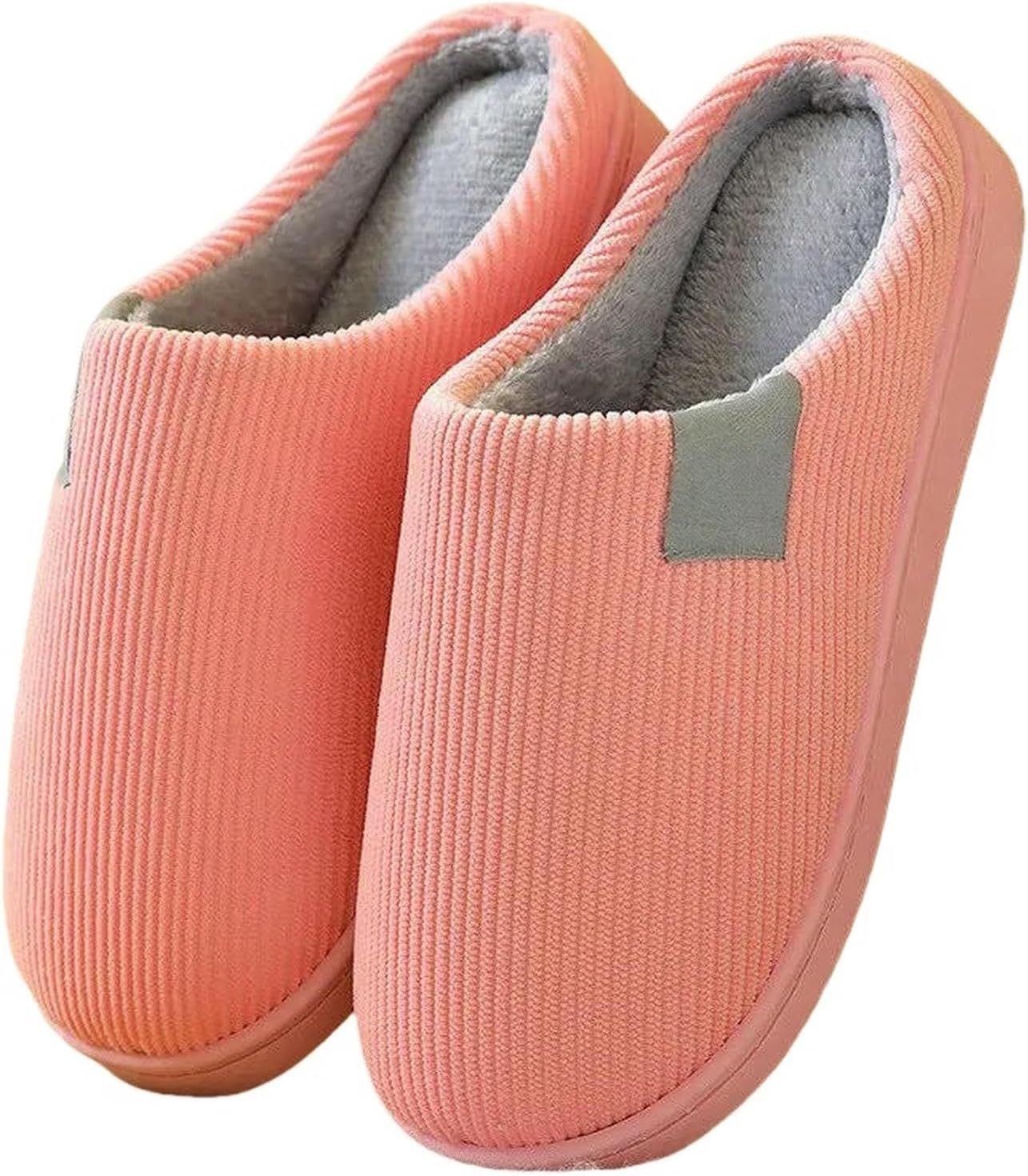 

Домашние хлопковые тапочки для женщин и мужчин, толстые мягкие, плюшевые, противоскользящие, для зимы Uebherv, A