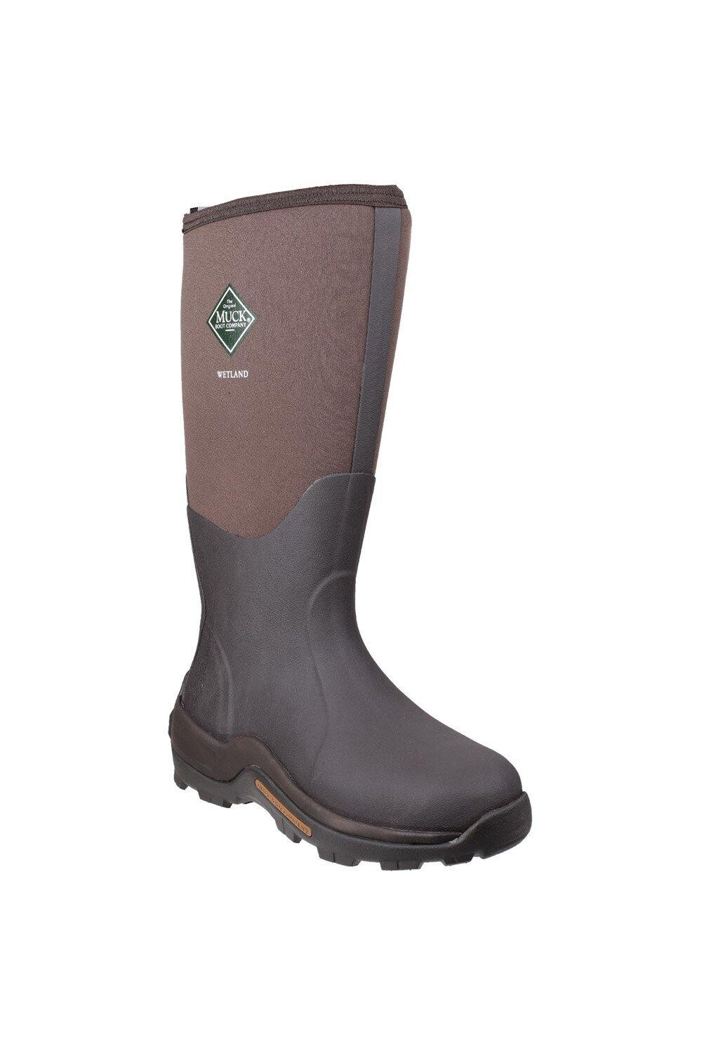 Женские резиновые сапоги Muck Boots Wetland с логотипом, коричневый