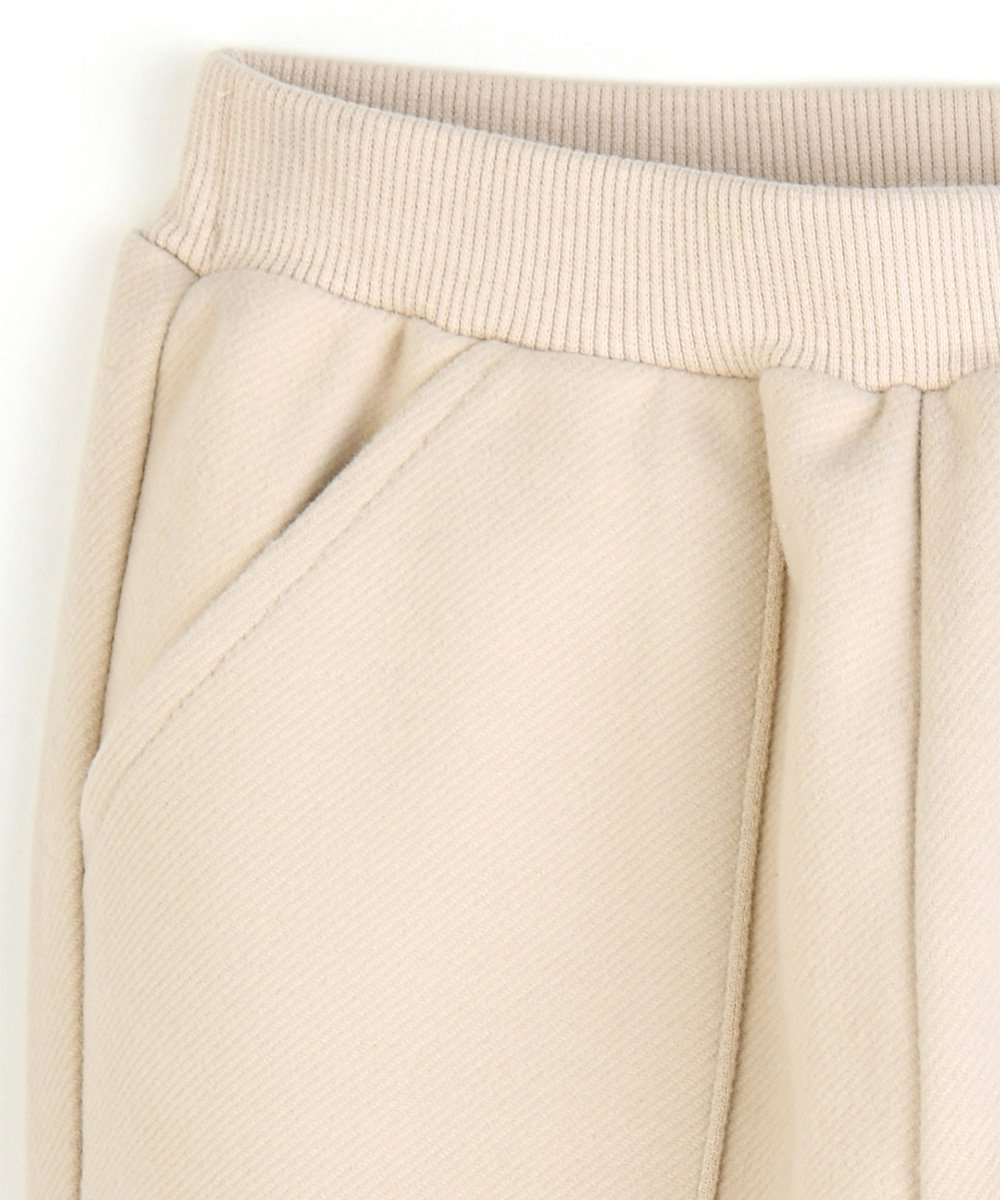 Широкие брюки с подворачивающимися штанинами и начесом Moimoln, Beige — фото 3